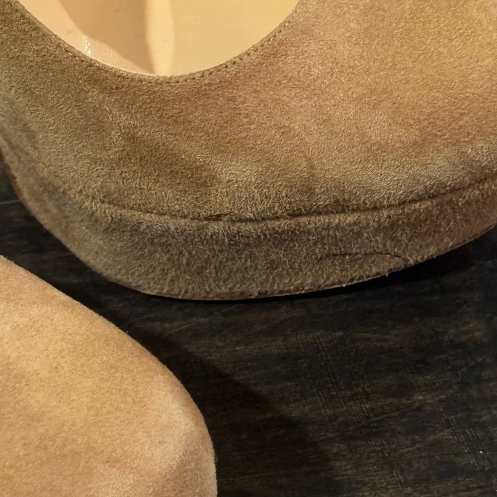 Christian Louboutin Brown Suede Heels - Picture 3 of 9